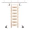 Quiet Glide Ladder 8.06 ft. Unfinish Maple Sat Nickel Hook Roller Kit with 8 ft. Rail QG.510-8MA-08-V.02 - alternate 1